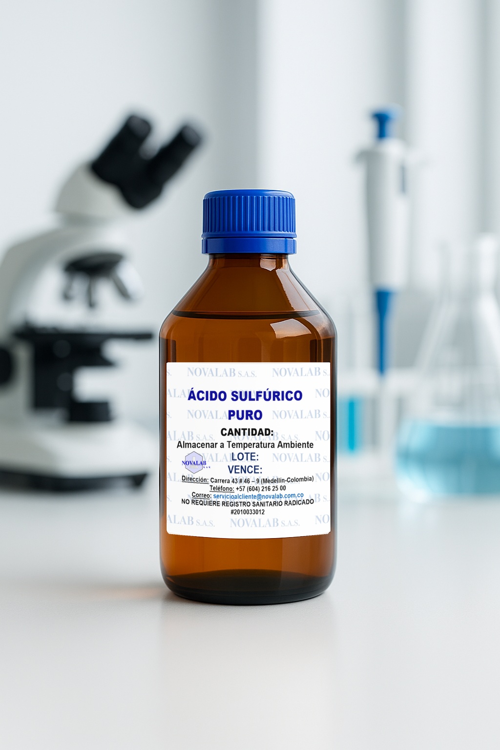 Ácido Sulfúrico Puro (H2S04)
