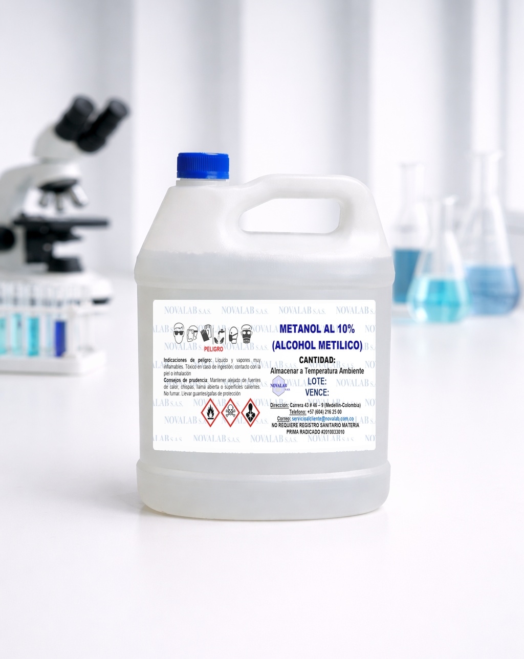 Metanol al 10% (V/V)